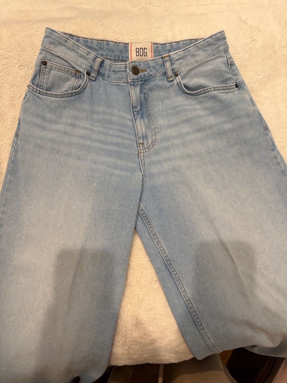 BDG Light Blue Relaxed Womens Wide leg Jeans